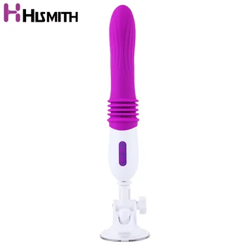 Hismith Automaatne Vibraator koos Sucktion 3 Liiki Vajutame 10 Kiirusel Vibratsiooni Dildo Hand Free Sex Machine Gun Naistele
