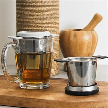 Roostevabast Terasest Tee Kurn Leaf Tee Infuser Filter Köök Tarvikud Korduvkasutatavad Tee Infusers Filter Teelehe Vürtsi