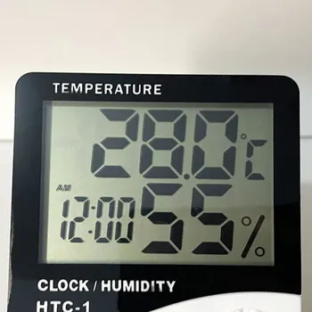 Ülitäpne digitaalne Termomeeter Hygrometer Sise-Elektrooniline termomeeter äratuskell Majapidamis-temperatuuri ja niiskuse Mõõtja