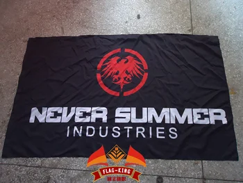 Kunagi suvel tööstusharudes, logo, lipu,kunagi suvel industries racing klubi lipu, 90*150CM polyster banner