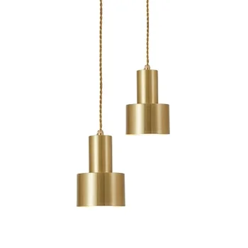 Põhjamaade Kuld pronks ripats kerge postmodernistlik minimalistlik lambi valguse ripats lambid antiik tuli süttib metallist ripats valgustuse juhe