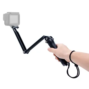 3-Way Grip Veekindel Monopod Selfie Kinni Statiivi Seista GoPro Hero 9 8 7 6 5 4 Yi 4K Sjcam Eken jaoks Go Pro Tarvik