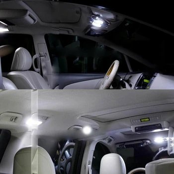 6tk Auto Led Interjööri Dome&Map Reading Light Lamp Peugeot 206 308 3008 408 508 Citroen C5