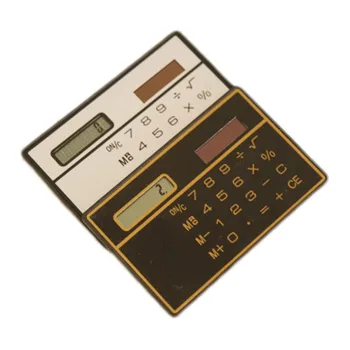 Kalkulaator Ultra Õhuke Mini Krediitkaardi Suurusega 8-Kohaline Solar Powered Taskukalkulaatorit Kontori Koolitarbed Juhuslik Värv