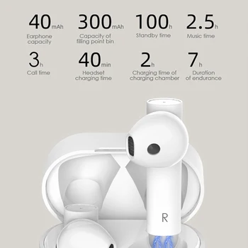 JFWEN MIR 6 TWS 5.0 Bluetooth Kõrvaklapid Juhtmeta Kõrvaklappide Stereo-Peakomplekti sport Earbuds koos aku kast nutitelefoni