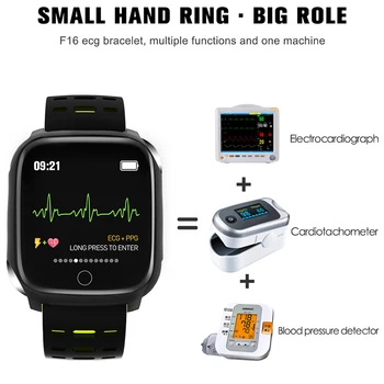 Nutikas Käevõru EKG Mõõtmine Tegevuse Jälgimise Tervise Vaadata Teavet Meeldetuletus Äratuskell jaoks Android, iOS Telefon mehed naised