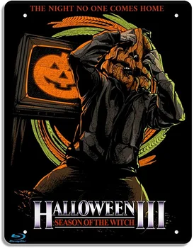 Halloween 3 ekraan Hooaeg Nõid Kaasaegne Metallist Tina Märke Filmid Filmi Plakatid Kohvi & Baar 8x12 Cm
