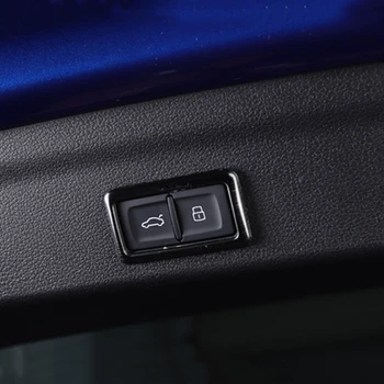 Audi Q3 2019 roostevabast terasest auto interjööri aksessuaarid auto pagasiruumi lüliti nuppu raami dekoratiivne kate sisekujundus Auto Tarvikud