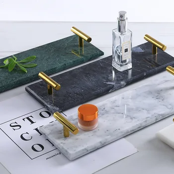 Põhjamaade tuul looduslikust marmorist plaat, tee plaat teacup ehted kosmeetika plaadi kook vannituba sahtel