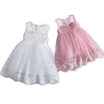 3T-8T Elegantne Lille Tüdrukute Kleit Pulmapidu Pits Printsess Kleit Juhuslik Lapsed Riideid Varrukateta kleit