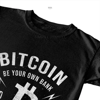 Meeste Bitcoin Retro Aastal Krüpto loodame, T-Särk Uudsus BTC Cryptocurrency Blockchain Tshirt Lühikesed Varrukad Lahe T-Särk Puuvillane Särk