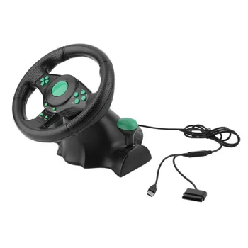 Võidusõidu Mäng Rool XBOX 360 PS2 PS3 Arvuti USB-Auto rooliratas (180 Kraadise Pöörde Vibratsiooni Pedaalid
