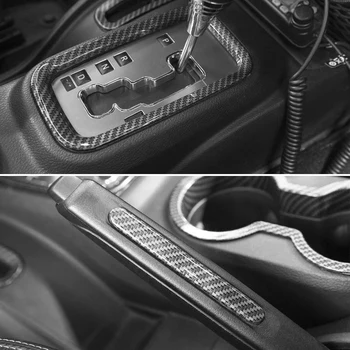 (Carbon Fiber 18Pcs) Auto Kaunistamiseks Rool & Center Console Õhu Väljalaskeava Sisekujundus jaoks Jeep Nääkleja JK JKU 2011-18
