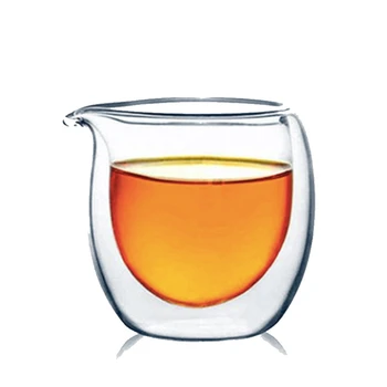 Double-layer kuumuskindel cup klaasi tee mere Klaasi tee eraldaja 200ML Kõrge borosilicate Õiglane Cup Teaware Tarvikud Teacup