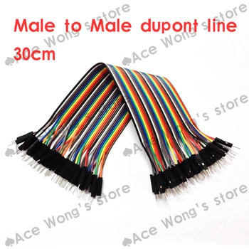 Tasuta Kohaletoimetamine 400pcs dupont kaabel jumper wire dupont liin mees mees dupont line 30cm 1P läbimõõt:2.54 mm LAOS