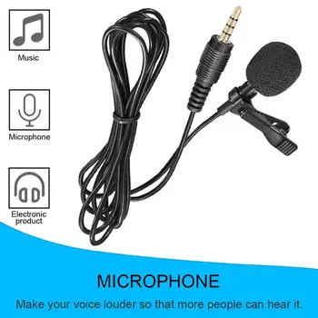 1tk Mini Mic lipsuklambriga Mikrofon Nutikas Telefon Salvestamist PC Clip-Rinnamikrofon Toetada Rääkides Laulu Kõne Kõrge Tundlikkus