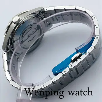 Corgeut 41mm Meeste Top Luksus Mehaaniline Äri Watch Safiir Kristall Must Steriilne Dial Helendav Veekindel Automaatne Vaata