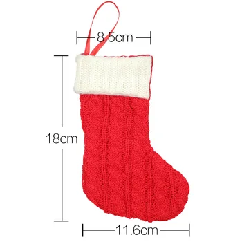 Jõulud asjade kingikoti Jõulupuu väike vill, koo sokke, ornament ripats dekoratsioon Jõulud tarvikute kott