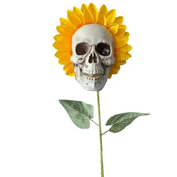 Halloween Kolju Päevalille Teenetemärgi Atmosfääri Aed Simulatsiooni Flower Ornament