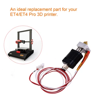 Kuum End Komplekt 0.4 mm Otsik 100K Termistori Heatsink 3D Printer Full Metal Hotend Ekstruuderis Kit Traat 24V kooskõlas ET4