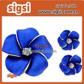 Hiina hulgimüük sinine lill rhinestone sõle pulm kutse
