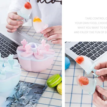 NewDIY Käsitsi valmistatud Silikoonist Jäätis Hallituse Mitte jääda Tegemise Ice Box Popsicle Hallituse Sügavkülmas Jäätise Maker Magustoit hallitus hallituse popsicle