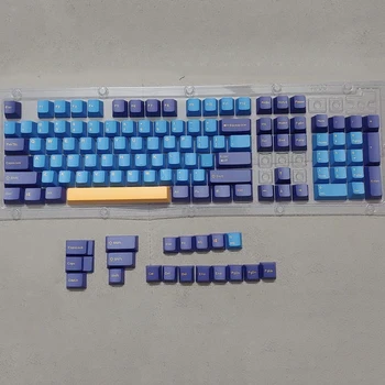 1 Set/123 Võti PBT Keycap Kahe-värvi protsess OEM kõrgus Isikupärastatud Sinine, lilla Keycap Mehaanilise Klaviatuuri