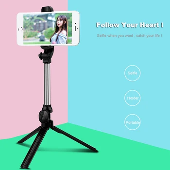 Wireless-bluetooth-Selfie Kinni Statiivi Koos Kaugjuhtimispult iPhone Huawei Samsung Android Mobile Monopod Selfie Kinni Katik