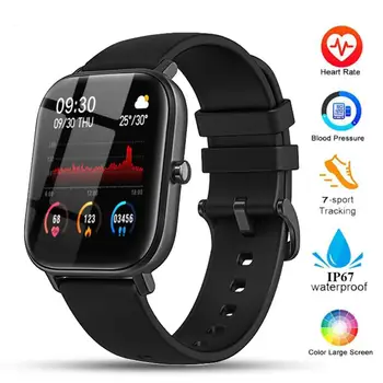 TWISTER.CK P8 Smart Watch Mehi Täis Touch Fitness Tracker vererõhk kõne Kell Naised GTS Smartwatch 170mAh aku