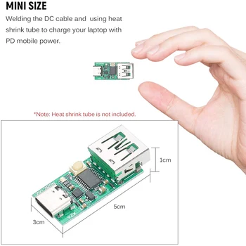 USB-C PD2.0/3.0 DC Converter Toide Moodul Peibutamist Fast Eest Vallandada Valimisjaoskonna Valijate Detektor Tester(USB Port)