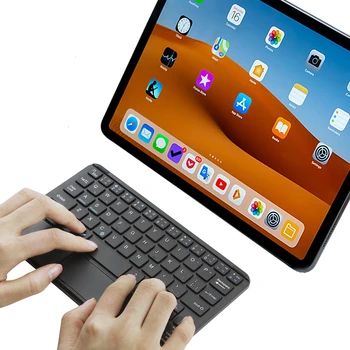 Juhtmeta Bluetooth-Klaviatuur, Touch Pad 8/9 tolline Väike Slim Arvuti Klaviatuur Touchpad Kaasaskantav Mini PC Keybord iPad Tablet Mac