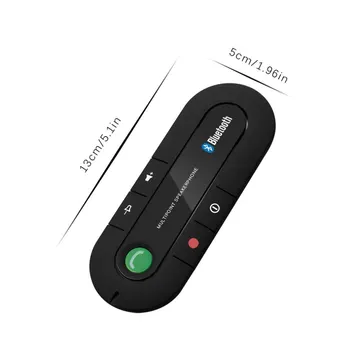 USB-Bluetooth-ühilduva käed-Vabad autovarustus Juhtmeta Kõlar Telefoni, MP3-Pleieri päikesesirm Clip Valjuhääldi ja Laadija nr aux