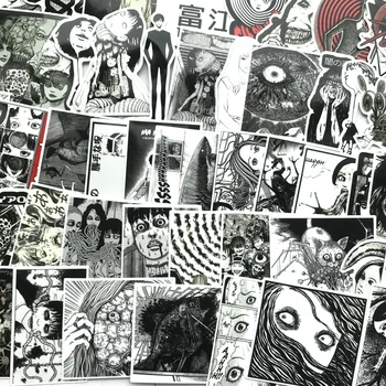2021 UUS 56pcs Õudus Koomiline Fujiang Thriller Cartoon Horror Stiilis Mänguasi, Kleebised Pagasi Käru Sülearvuti Kleebis Doodle Sticke