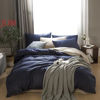 2021 Uue Kodu puuvillast voodipesu komplekt solid voodipesu komplekt puuvillast AB pool tekikott set Lühike stiil bedclothes 3/ 4tk voodi komplekt