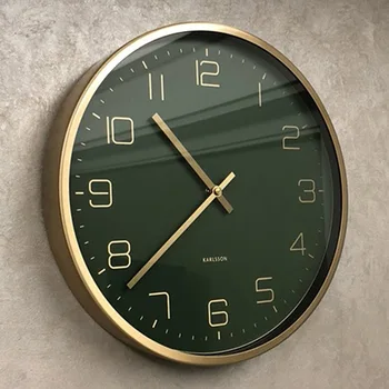 Minimalistlik Metallist Põhjamaade Kella Klassikaline Ring Digital Wall Clock Kaasaegne Disain Reloj De Viilutatud Seina Kellad Home Decor Eh50wc