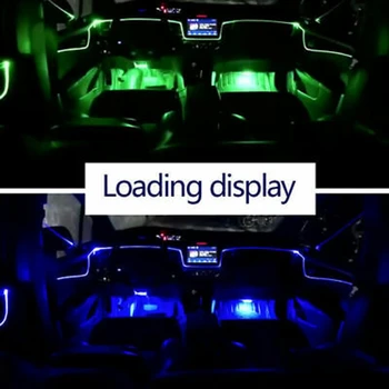 10tk Auto RGB Atmosfääri Kerge Auto Sisekujunduses Kerge APP Kontrolli Atmosfääri Kerge Footlight