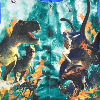 Poisid dinosaurus 3D print Jakid Laste Jõulud riided Lastele Kapuutsiga Jurassic World Ülerõivad Joped Poistele Riided 4-12 Aasta