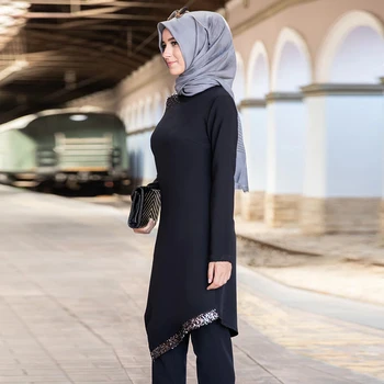 Uus Moslemi Abaya Mošee Naiste Ülikond Kaks-töö Eid Mubarak Pidulik Kleit Kleit Saudi Araabia Riided Lähis-Ida Omaan Palve Rüü