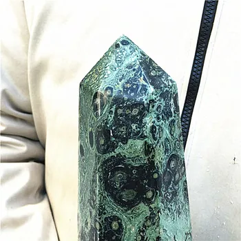 240 mm Loodusliku kvartsi kristall paabulind silma Obelisk quartz crystal healing reiki võlukepp tower punkti