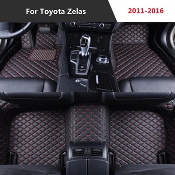 Toyota Zelas (2011-2016) 2012-13-14-AASTA Nahast Kohandatud Auto Auto Põranda Suu matt Car Styling Custom Fit
