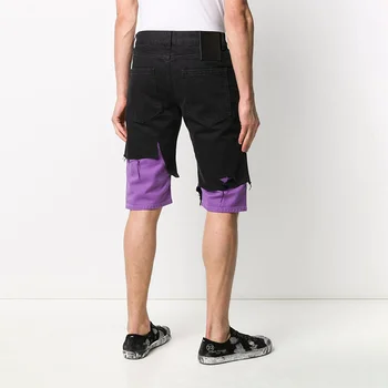 Kõrge kvaliteet, uus disain kohandatud õmblemine ripitud denim lühikesed püksid meeste suvine riietus