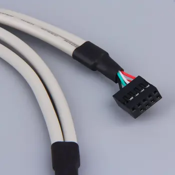 Kvaliteetne ARVUTI Emaplaadi 4-USB2 Pordid.0 Hub Koos 9-Pin Header Tagumine Paneel Laiendamine Bracket Host Adapter Kaabel USB Hub