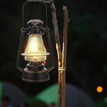1tk Väljas Valgust Emulational Leek Küünal Lamp Dekoratiivne Telkimine Öö Laterna