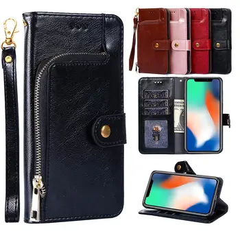 Luksuslik Nahast Lukuga Puhul Samsung Lisa 8 Flip Cover Galaxy Note8 Rahakott Flip Case Business Coque Omanik