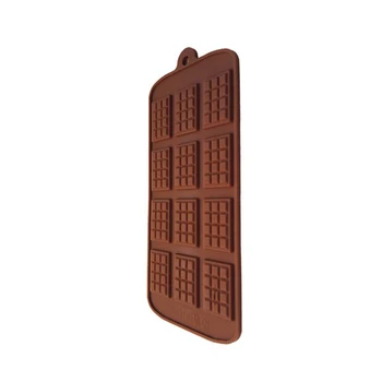 12 Isegi DIY Chocolate Chip Hallituse Vahvel Puding Küpsetamine Vahend Kook Hallitusseened Teenetemärgi Köök Bakeware Kook Vahendid