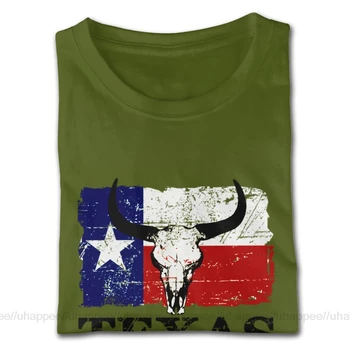 Trükitud USA-s Ameerika Texas Bull Lipp, T-Särgid, Meeste Graafiline Kohandatud Lühikesed Varrukad Ultra Puuvill Meeskonna Särk