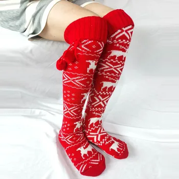 2020 1TK Uus Disain Jõulud Naiste Mood Daamid Puuvill Keskmise Toru Sokid Sukad Vasikas SocksComfortable Calcetines