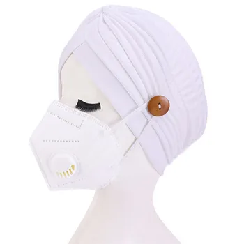 Nägu Katta Aksessuaarid Naistele Anti-Tihe Kõrvad Turban Suu Naine Headscarf Hijab Kapoti India Müts Nuppu Peapael Turban Mütsid