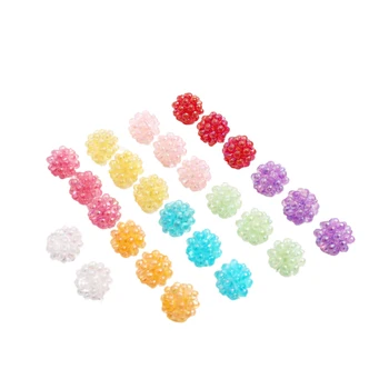 10mm magic color bayberry string helmed candy helmed DIY ehted kõrvarõngad, käevõru juuksed tarvikud materjali 20pcs