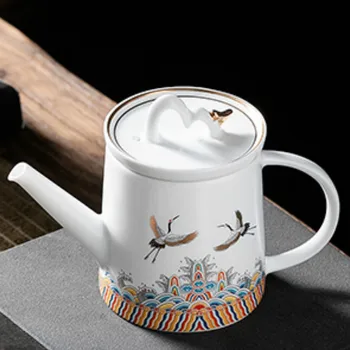 Luksus Peene Kondiga Tee Pot Hiina Portselan Vintage Infuser Keraamilised Tassid Slim Roheline Tee Pott, Kann Conjunto De Cha Teaware DE50CH